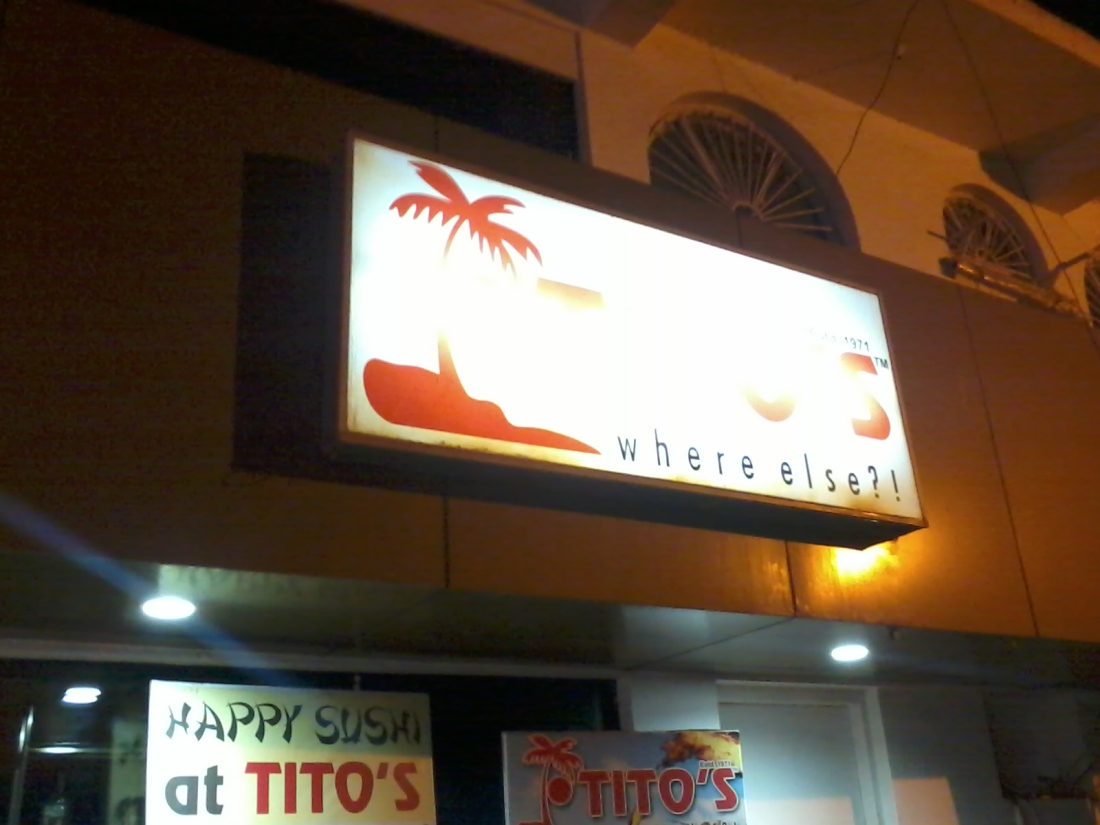 Outside Tito's.